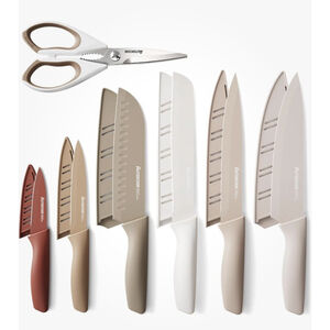 Astercook Knife Set, 13 Pieces Kitchen Knives Set with Healthy Anti-Rust Coating